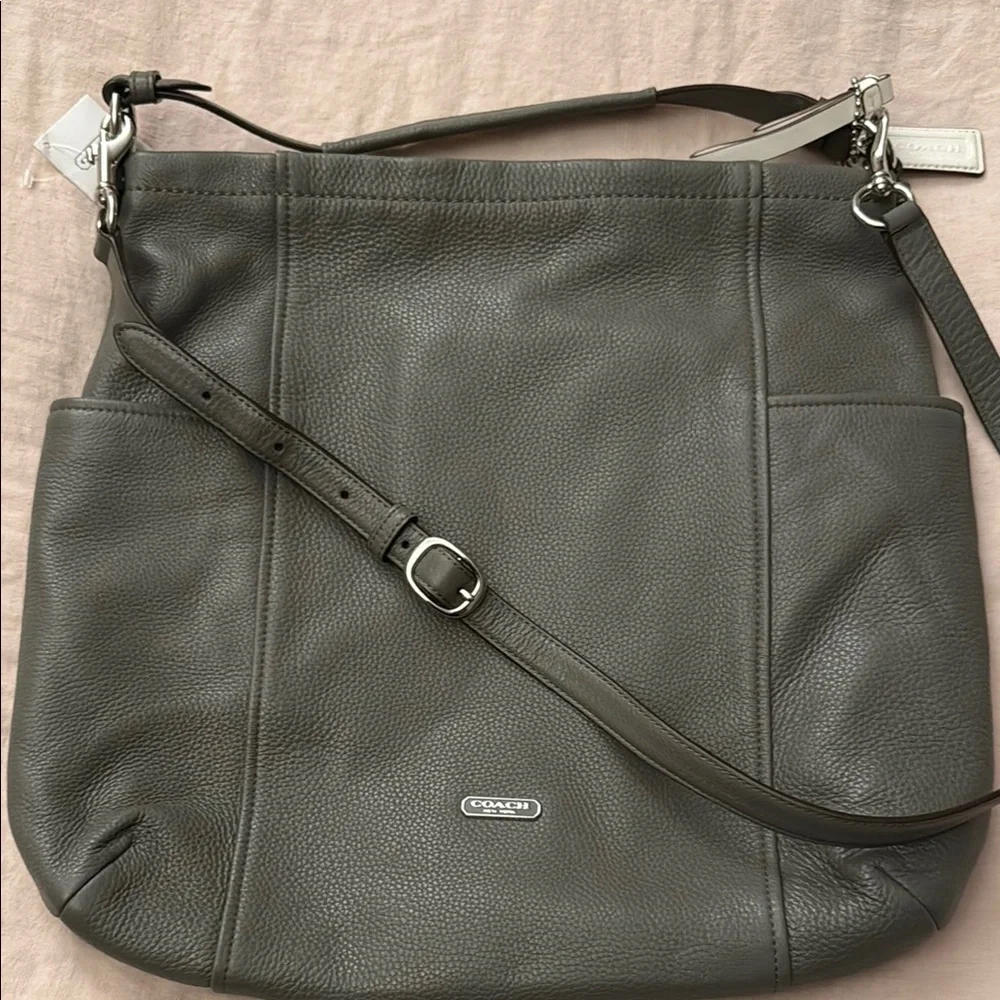 Coach Olive Green Double Strap Shoulder and Crossbody NWT Bag - Picture 5 of 12